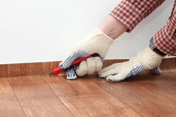 Linoleum installation in Wylie by Keith Clay Floors