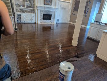 Hardwood floor installation by Keith Clay Floors