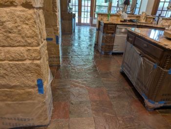 Tile floor installation by Keith Clay Floors